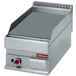 Gastro Gas-Griddleplatte Tischgerät 400x650x380mm Grillplatte Glatt Bratplatte