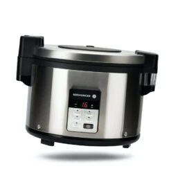 Reishunger Profi Gastro-Reiskocher - Bis Zu 32 Portionen - 5,8 L - Edelstahlgehäuse - Doppelte Antihaftbeschichtung - & Timer - 3 Programme