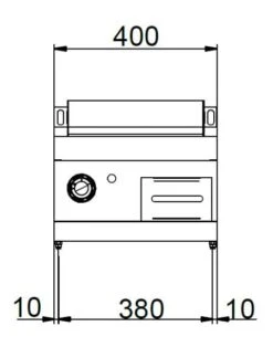 MBM Auftisch-Gas-Grillplatte , Stahl Glatt Verchromt 5,5 KW -Cookmax-Shop cdb80862 9aa8 415b 8550 c5a3d9f9cb2a