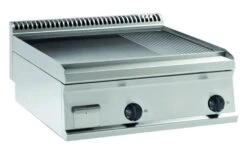 KBS Gas-Grillplatte 2 Heizonen 2/3 Glatt + 1/3 Gerillt, Tischgerät -Cookmax-Shop fb220bf4 3cec 4fb1 9299 9e89406c5a41